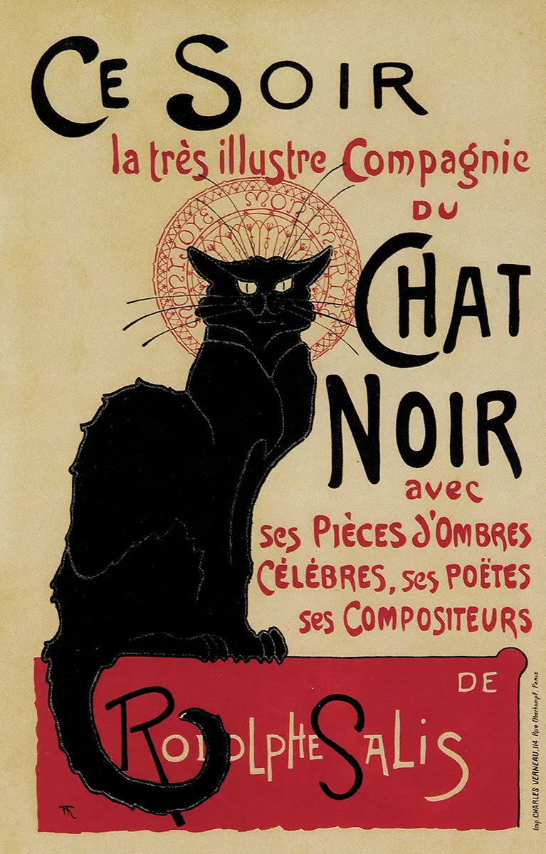 Theophile Steinlen - Chat Noir - 1896
