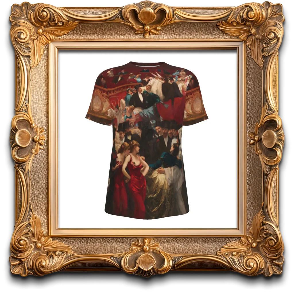 Bal Masqué (Masquerade) – Charles Hermans 100% Cotton T-Shirt