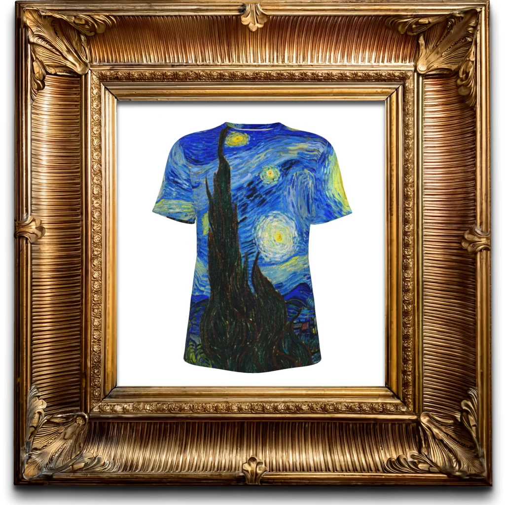 The Starry Night – Vincent van Gogh 100% Cotton T-Shirt